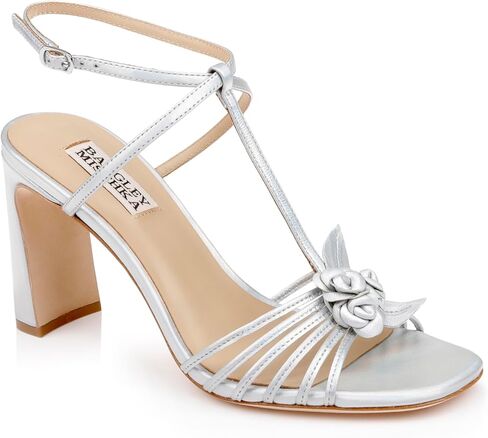 صنادل Debora للسيدات من Badgley Mischka بكعب على شكل حرف T in Kuwait