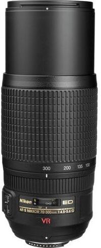 عدسة نيكون 70-300 ملم f/4.5-5.6G ED IF AF-S VR Nikkor Zoom لكاميرات نيكون الرقمية SLR (الطراز الدولي بدون ضمان) in Kuwait