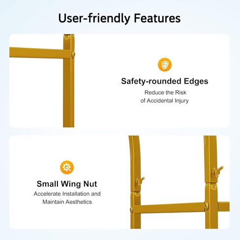 Wedding Arch Backdrop Stand,Gold Carbon Steel Free Standing Arch Stand,5.91x8.2ft Outer Square Inner Arch Pipe Kit,44.09lbs Load Capacity for Wedding,Party,Garden Decoration (White) in Saudi Arabia