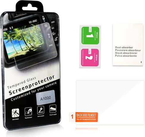 فيلم واقي شاشة LCD من الزجاج المقسى للكاميرا لكاميرا Nikon Coolpix W300 غطاء حماية من الزجاج المقسى سهل التركيب (عبوة من قطعتين) in Kuwait