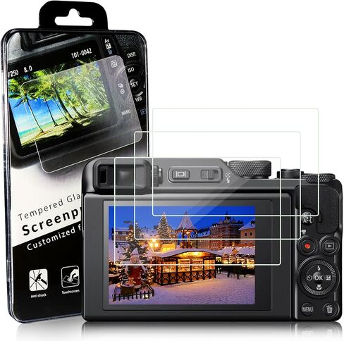 فيلم واقي شاشة LCD من الزجاج المقسى للكاميرا لكاميرا Nikon Coolpix W300 غطاء حماية من الزجاج المقسى سهل التركيب (عبوة من قطعتين) in Kuwait