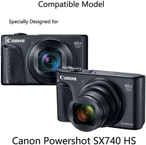 واقي شاشة Canon Powershot SX740 HS - [3 عبوات] طبقة من الزجاج المقوى عالي الدقة [مضاد لبصمات الأصابع] [مضاد للخدش] [خالٍ من الفقاعات] متوافق مع كاميرا Canon Powershot SX740 HS الرقمية in Kuwait