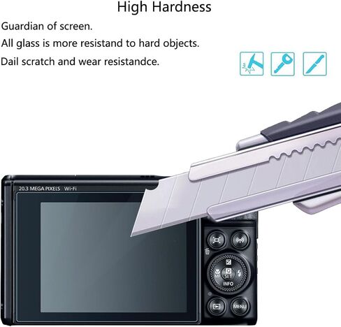واقي شاشة Canon Powershot SX740 HS - [3 عبوات] طبقة من الزجاج المقوى عالي الدقة [مضاد لبصمات الأصابع] [مضاد للخدش] [خالٍ من الفقاعات] متوافق مع كاميرا Canon Powershot SX740 HS الرقمية in Kuwait