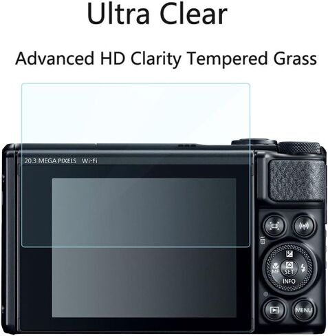 واقي شاشة Canon Powershot SX740 HS - [3 عبوات] طبقة من الزجاج المقوى عالي الدقة [مضاد لبصمات الأصابع] [مضاد للخدش] [خالٍ من الفقاعات] متوافق مع كاميرا Canon Powershot SX740 HS الرقمية in Kuwait