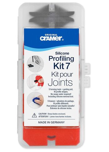 Cramer 40407US Silicone Profiling Kit7 – professional Caulking Tool Kit with Sealant Finishing Tools and Caulk Removal Tools – easy silicone caulking with guides in Saudi Arabia
