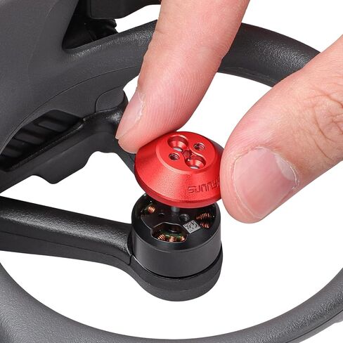 TECKEEN 4 قطع من غطاء حماية محرك سبائك الألومنيوم غطاء مقاوم للغبار لطائرة DJI Avata 2 بدون طيار in Kuwait