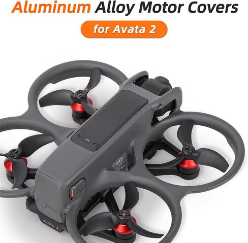 TECKEEN 4 قطع من غطاء حماية محرك سبائك الألومنيوم غطاء مقاوم للغبار لطائرة DJI Avata 2 بدون طيار in Kuwait