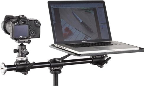 ذراع التثبيت المزدوج Godox LSA-10 - شريط دعم مزدوج الملحقات من الألومنيوم عالي التحمل مع ¼ ″ -20 و3⁄8 ″ -16 خيط، وأنبوب قفل منزلق للحوامل الثلاثية والاستوديو ومنصة تزوير الموقع in Kuwait