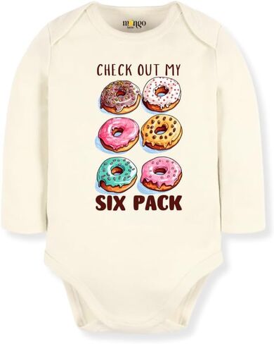 تحقق من قميص My Six Pack Donuts اللطيف للأطفال، ملابس أطفال فاخرة مخصصة للجنسين، هدية للأم حديثي الولادة in Kuwait