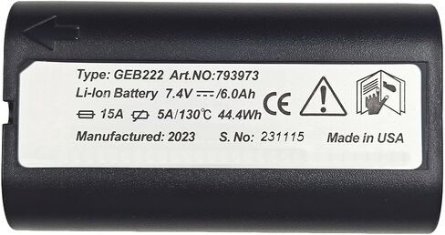 حزمة بطارية ليثيوم أيون بديلة قابلة لإعادة الشحن GEB222 متوافقة مع محطات Leica Swiss Style TS02 TS06 TS09 TPS1200 الإجمالية، 6000 مللي أمبير في الساعة in Kuwait