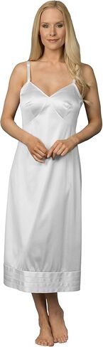 Plus Size Snip-It Crochet Edge Full Slip (6319), White, 44 in Saudi Arabia
