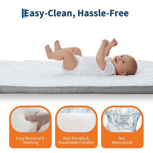 Baby Bassinet, 3-in-1 Portable Bedside Sleeper for Newborn All Mesh Sides Breathable with 6 Height Adjustments, 1-7° Anti-Reflux Incline, Detachable Mosquito Net, Storage Basket & 360° Lockable Wheels in Kuwait