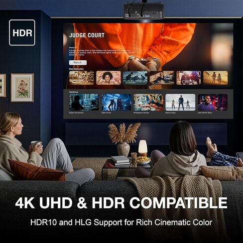جهاز عرض ليزر Optoma GT2400HDR عالي الدقة 1080 بكسل قصير المدى، 4,200 لومن، ألعاب متأخرة منخفضة الإدخال، جاهز لمحاكاة الجولف، متوافق مع إدخال 4K HDR in Kuwait