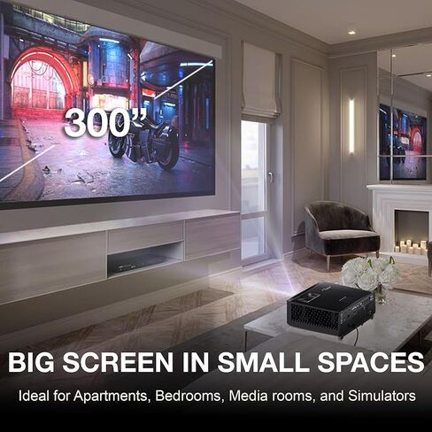 جهاز عرض ليزر Optoma GT2400HDR عالي الدقة 1080 بكسل قصير المدى، 4,200 لومن، ألعاب متأخرة منخفضة الإدخال، جاهز لمحاكاة الجولف، متوافق مع إدخال 4K HDR in Kuwait