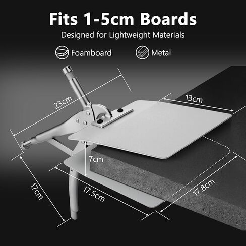 Frienda Duckbill Clamp 7 "تأثير لوحة مسطحة المشبك مع 5/8" مقبض فولاذي لقفل الطفل للتصوير الفوتوغرافي C حامل أدوات تعديل التروس أدوات التثبيت التي تحمل أعلام لوح الرغوة عاكسات النجارة in Kuwait