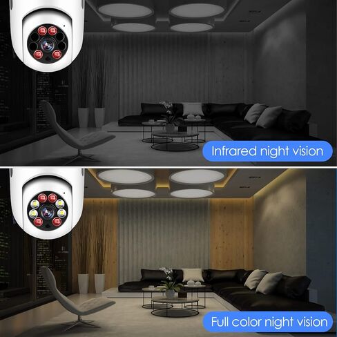 كاميرا أمان WiFi HD 1080P رؤية ليلية كشف الحركة تتبع الهاتف المحمول اتجاهين الحديث عموم إمالة للمنزل طفل الحيوانات الأليفة نانسي الأمن in Kuwait