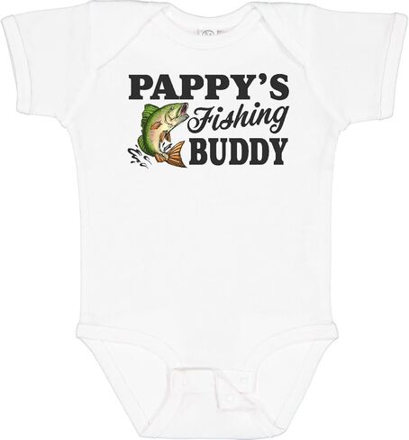 inktastic Pappy's Fishing Buddy Baby Bodysuit in Saudi Arabia