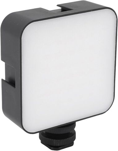 Fydun Compact LED Video Light with 3 Color Temperatures and Dimmable Brightness – Portable ON Camera Lighting for Vlogging, Photography, and Video Recording in Kuwait
