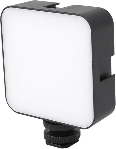 Fydun Compact LED Video Light with 3 Color Temperatures and Dimmable Brightness – Portable ON Camera Lighting for Vlogging, Photography, and Video Recording in Kuwait