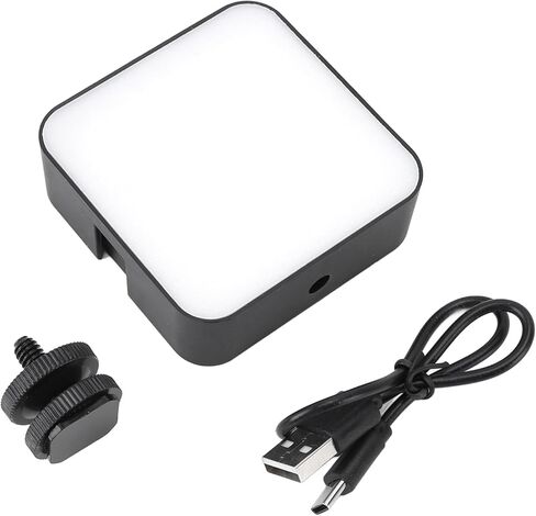 Fydun Compact LED Video Light with 3 Color Temperatures and Dimmable Brightness – Portable ON Camera Lighting for Vlogging, Photography, and Video Recording in Kuwait