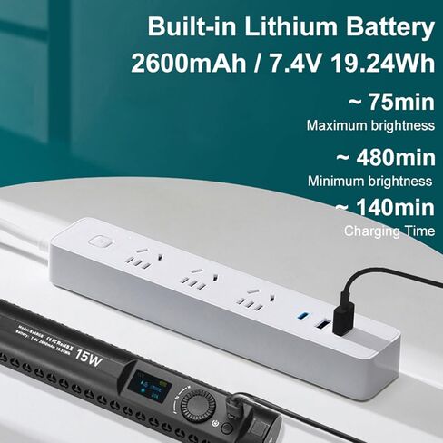 إضاءة فيديو LED من LICAEVEY، إضاءة تصوير فوتوغرافي 1900LUX مع حامل ثلاثي القوائم، 1800-90000K ضوء متدفق قابل للتعتيم لتسجيل الفيديو وصالونات الحلاقة والبودكاست in Kuwait