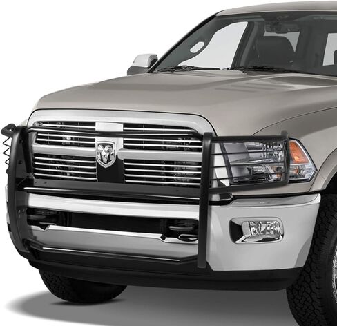 المصد الأمامي من الفولاذ المقاوم للصدأ من Auto Dynasty / واقي فرشاة الشبكة متوافق مع شاحنة رام 10-18 2500/3500 in Saudi Arabia