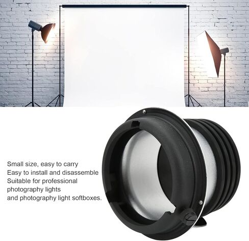 حلقة محول من Speedring إلى Bowens Mount، سبائك الألومنيوم، محول متين ومحمول - سهل التركيب، متعدد الاستخدامات لأضواء التصوير الفوتوغرافي الاحترافية in Kuwait