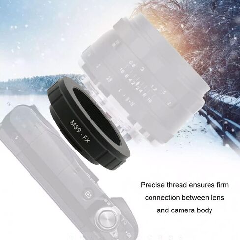 حلقة محول العدسة M39-FX لعدسة Leica M39 L39 المثبتة على المسمار ولكاميرا Fuji X Mount X-A1/X-A2/X-A3/X-E1/X-E2/X-Pro1/X-Pro2 حلقة محول العدسة المعدنية محول التركيز اليدوي حلقة محول Ringocus in Kuwait