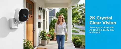 4 حزم من الكاميرات اللاسلكية المدمجة ذات الأمان بدقة 720 بكسل للوصول عبر تطبيق الهاتف المحمول في أي وقت لمراقبة الأطفال والكلاب وكاميرا الرؤية الليلية بالأشعة تحت الحمراء في الباب والتخزين السحابي وبطاقة TF باللون الأبيض in Kuwait