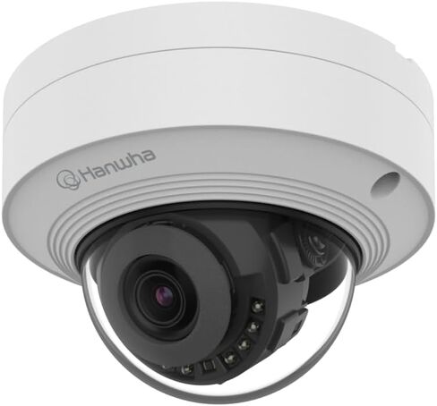 Hanwha QNV-C9011R 8MP IR AI Micro Vandal Dome Camera with Lens 3mm Fixed Focal White in Kuwait