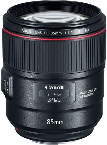 Canon EF 85mm f/1.4L هي عدسة USM | صورة احترافية من سلسلة L-Series مع فتحة عدسة f/1.4 سريعة وتثبيت الصورة البصرية والتركيز البؤري التلقائي USM | للصور الشخصية وحفلات الزفاف (2271C002) + محول EF-EOS R + المزيد in Kuwait