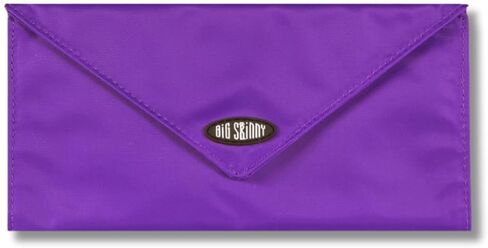 Big ضيق حريمي RFID حجب slimvelope tri-fold دفتر شيكات باللون الأرجواني ، يحمل حتى 40 بطاقة داخلية ، جرافيت cobble in Saudi Arabia