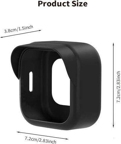 Tonton Silicone Case Cover for All-New Blink Outdoor 4 (4th Gen), Weatherproof Silicone Protective Skin with Sun Hood, Full Camera Protection for Blink Outdoor 4 Smart Security Camera, Black (1 Pack) in Saudi Arabia
