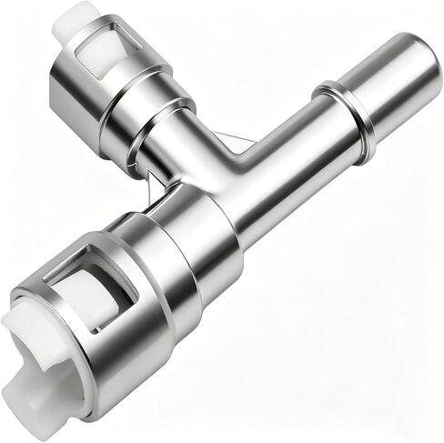 Upgrade Aluminum Metal HVAC Heater Inlet Hose Tee Connector Three-way Cooling Water Pipe Joint Compatible with Cadillac Escalade Chevrolet Silverado Suburban GMC Replace# 800-413HP 15055343 in Saudi Arabia