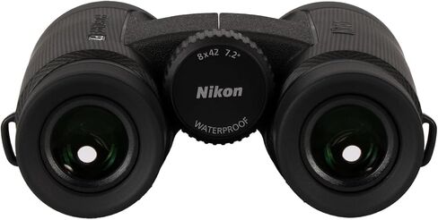 منظار نيكون بروستاف P7 10x42 | تصميم مقاوم للماء ومضاد للضباب مع تكبير 10x، بصريات مطلية متعددة الطبقات (16773) + حقيبة ظهر + مصباح يدوي + طقم تنظيف + حزام تعليق + 2 × غطاء حماية in Kuwait