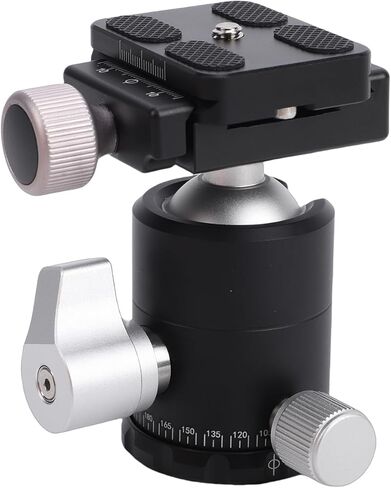Sorandy 30mm Tripod Ball Head, 360 Degree Rotating Panoramic Ball Head, Arca Type Plate with Load 8KG, Ideal for DSLR Mirrorless Camera Tripod Monopod in Kuwait