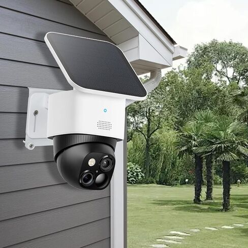 حامل جانبي من الفينيل متوافق مع Eufy SoloCam S340/E30/E42، Eufy 4G LTE Cam S330، حامل كاميرا بدون مثقاب مقاوم للطقس للتركيب في الهواء الطلق، سهل التركيب (عبوة واحدة-أبيض) in Kuwait