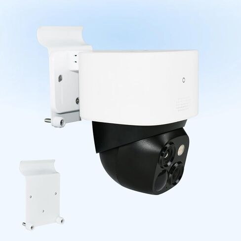 حامل جانبي من الفينيل متوافق مع Eufy SoloCam S340/E30/E42، Eufy 4G LTE Cam S330، حامل كاميرا بدون مثقاب مقاوم للطقس للتركيب في الهواء الطلق، سهل التركيب (عبوة واحدة-أبيض) in Kuwait