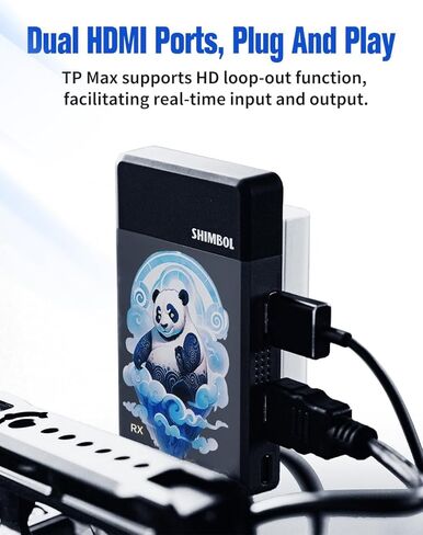 نظام نقل الفيديو اللاسلكي 1080P HDMI - طقم جهاز إرسال واستقبال منخفض الكمون 1000 قدم، متوافق مع 5G، للبث المباشر، والألعاب، والتصوير، وأجهزة متعددة in Kuwait