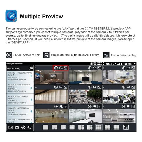 جهاز اختبار كاميرا IP 8K، جهاز اختبار CCTV من WANLUTECH شاشة لمس 7 بوصات 8 ميجابكسل TVI CVI AHD SDI CVBS اختبار الكاميرا SFP 90W PoE مخرج طاقة RJ45 أدوات شبكة اختبار الكابلات RS485 WiFi HDMI I/O VGA in (IPC-9800CADHS Pro) in Kuwait