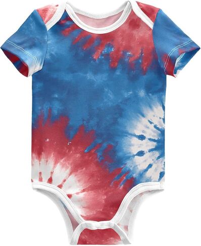 Baby Girls Boys Bodysuit Cute Highland Cows Pattern Short Sleeve Jumpsuit Bodysuit Infant Clothes for 0-24M in Kuwait