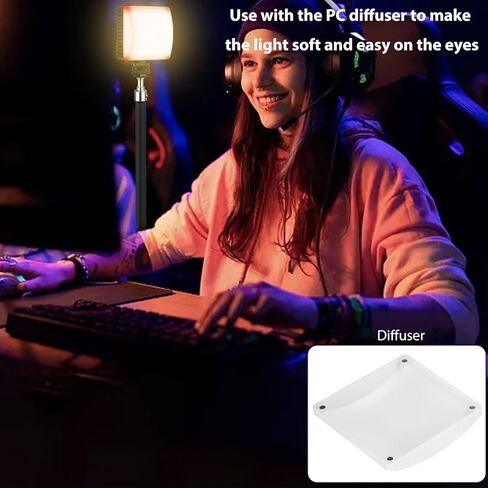 مصابيح فيديو GOWENIC RGB، إضاءة تصوير محمولة لكاميرا LED 10 وات، CRI 95 + 1800K - 9000K مصباح لوحة قابل للتعتيم لصور السيلفي ومدونات الفيديو والصور الشخصية، إلخ in Kuwait