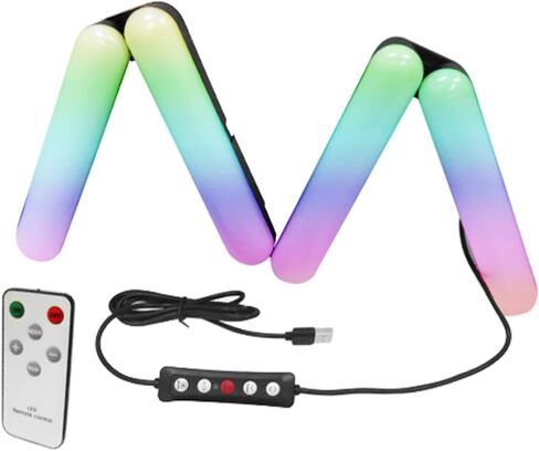 EBTOOLS ضوء RGB قابل للطي، 3200K 6500K درجة حرارة اللون قابلة للتعديل 10 مستويات سطوع 144 خرزة LED 80+ CRI، مع سبيكة مرنة معقوفة 360 موضع USB مدعوم، للفيديو in Kuwait