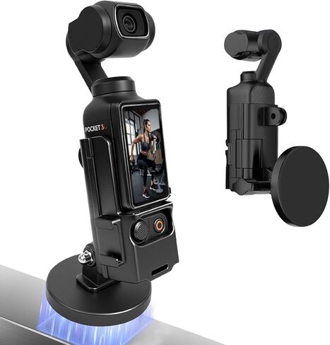 Magnetic Expansion Adapter for DJI Osmo Pocket 3,Magnetic Mount with Cold Shoe, Compatible with Cars, Railings, and Refrigerators in Kuwait