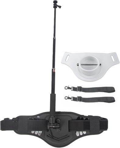 Camera Waist Belt + 90cm Selfie Stick for GoPro for Insta360 for DJI for Fusion Action Camera/Panorama Camera Outdoor Holder Waistband Hands Free Mount Bracket Strap in Saudi Arabia