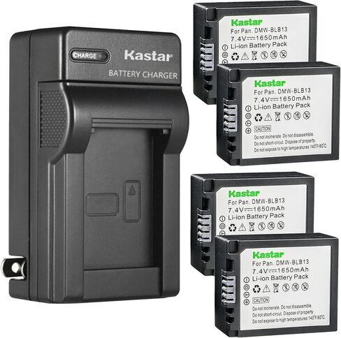 بطارية بديلة من Kastar مكونة من قطعة واحدة وشاحن حائط تيار متردد لباناسونيك Lumix DMC-GH1 DMC-GH1K DMC-GH1R DMC-GH1PP، Lumix DMC-G1 DMC-G1A DMC-G1R DMC-G1WEG DMC-G1WEG-R DMC-G1K DMC-G1K-K DMC-G1KEG-K DMC-G1W in Kuwait