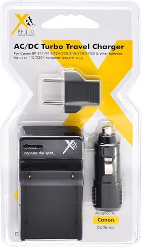 شاحن بطارية Xit XTCHBP970 لكاميرا كانون BP-970 (أسود) in Kuwait