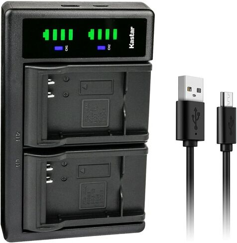 استبدال شاحن بطارية USB Kastar LTD2 لبطارية Fujifilm NP-70، شاحن Fujifilm BC-70، Fujifilm FinePix F20، FinePix F20 Zoom، FinePix F40fd، FinePix F45fd، FinePix F47fd Cameras in Kuwait