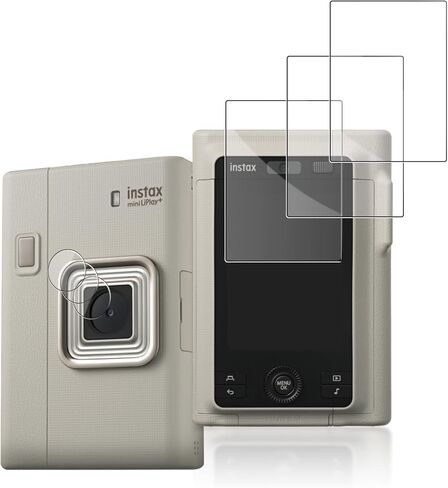 NOUKAJU [3 عبوات] واقي شاشة لـ instax mini LiPlay HD من الزجاج المقسى، صلابة 9 ساعات، خدش، مضاد لبصمات الأصابع، واقي فيلم زجاجي مقوى لكاميرا INSTAX Mini LIPLAY Plus الفورية in Kuwait