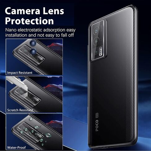(2+2 عبوة من الزجاج المقسى للخصوصية Xiaomi Poco F5 Pro 5G. واقي شاشة، واقي عدسة الكاميرا، وحافظة مقاومة للتجسس بصلابة 9H، صديقة للبيئة وخالية من الفقاعات in Kuwait